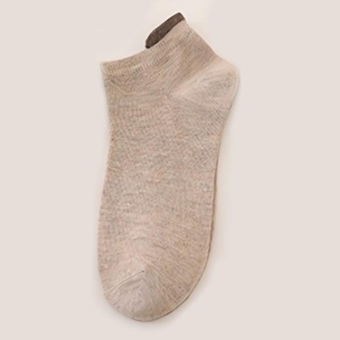 Damen Frühling und Sommer Dünne Reine Farbe Ohr Atmungsaktive Socken