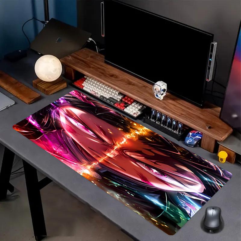 Demon Slayer Print Mouse Pad, Anti‑Slip Desktop Keyboard Mat, for PC Laptop Gaming Working Daily Use, Cool Festival Surprise Gift