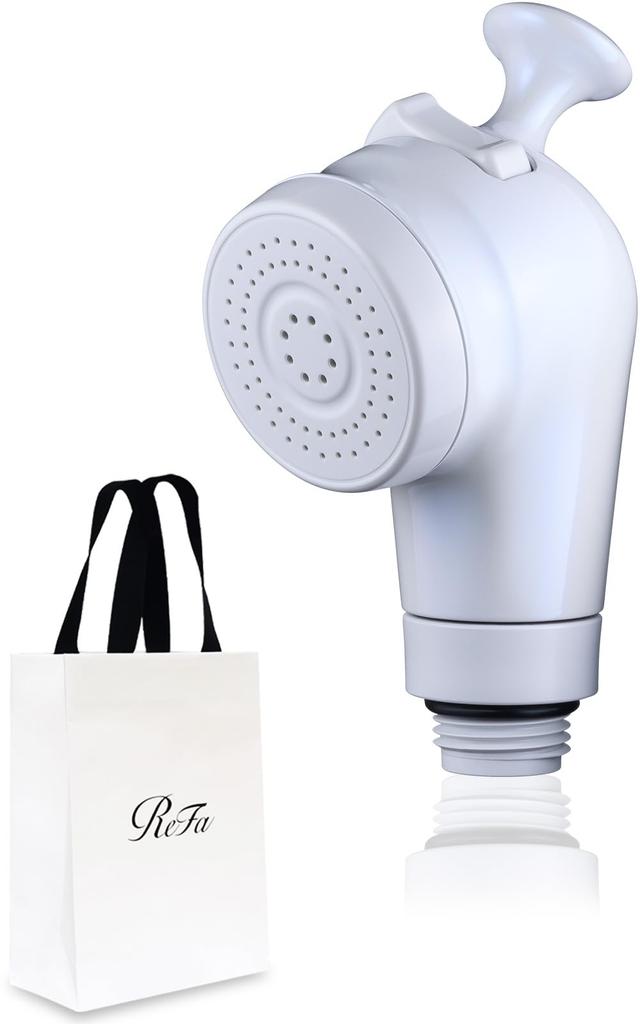Store ReFa FINE BUBBLE FIT White Shower Head with Shopper Nano Bubble Water Saving Moisturizing Small Shower Head [Official Exclusive]