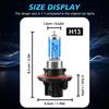 2PCS Universal H13 Halogen Headlight Car Light 6000K 12V Cool Blue Hyper White Bulb Easy Installtion