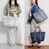 Tokyo Foldable Tote Bag HAyU Packable L Size Folding Bag 17862 Light Beige Pattern [Ace] Set-up