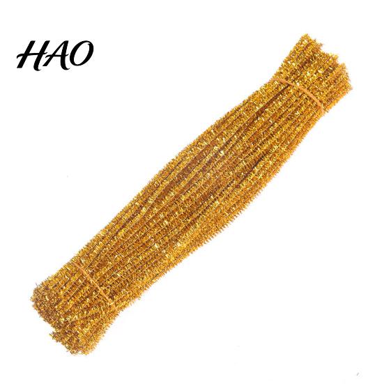 Children's Crafts Chenille Stems 100Pcs Glitter Flexible Bendable Plush Tinsel Kids Educational DIY Craft Supplies Toys Crafting Pipe Cleaners