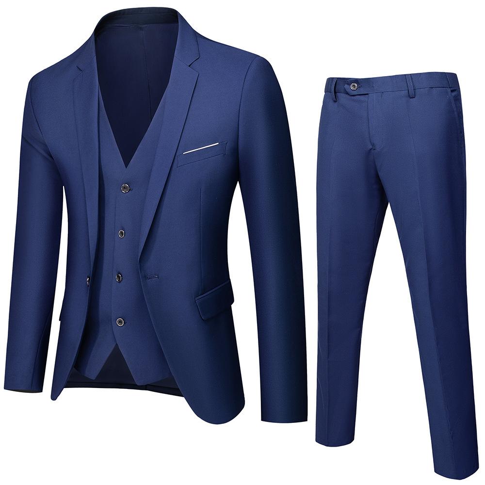 Abito casual da lavoro Abito a tre pezzi Abito da sposo Groomsman Abito da sposa Abito da uomo Abiti e giacche