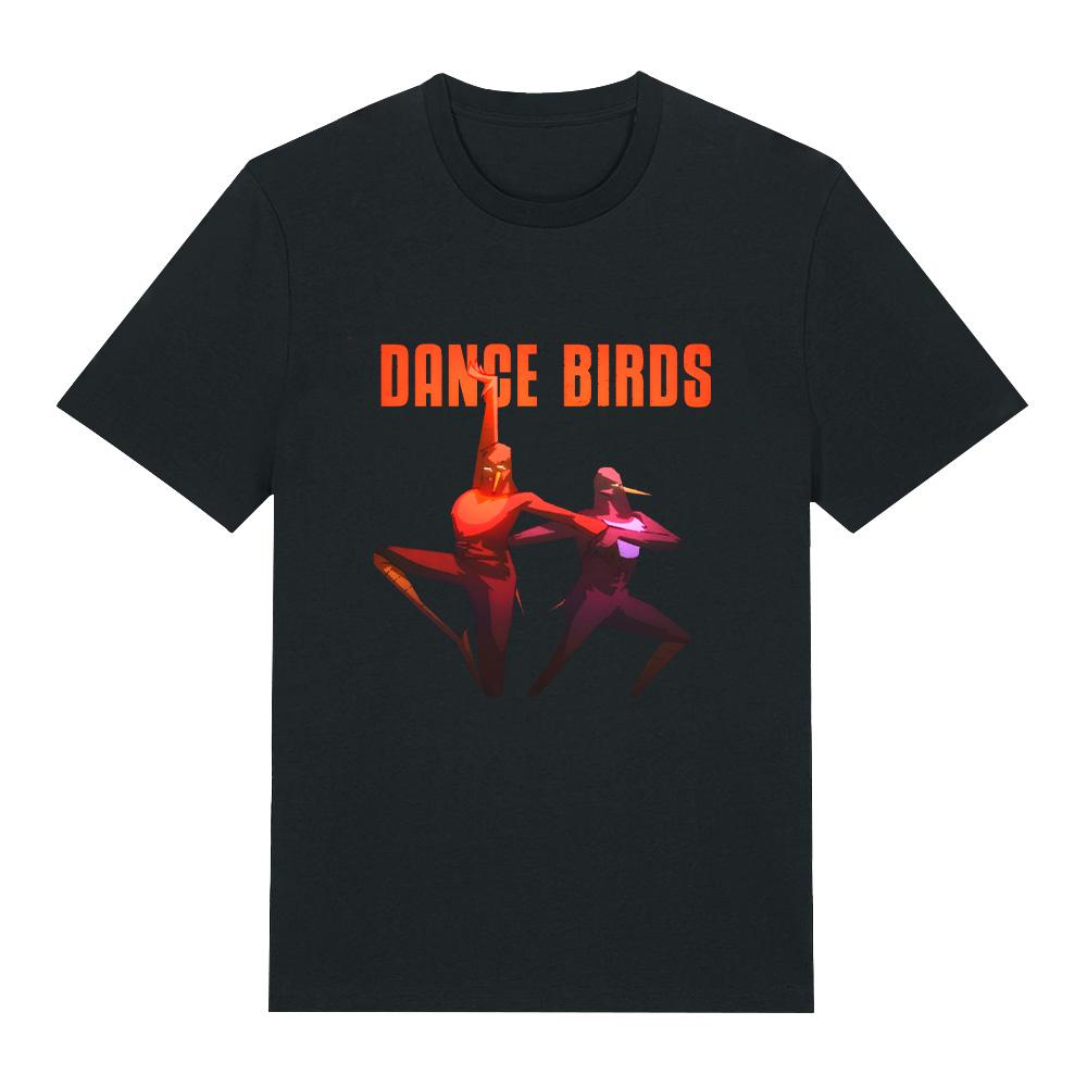 Dance Birds Graphic T-shirts Birds for Some Reason Cartoon Clothes Fashion Funny Tee Women Men Cotton Comfortable Streetwear Y2K XS чёрный
