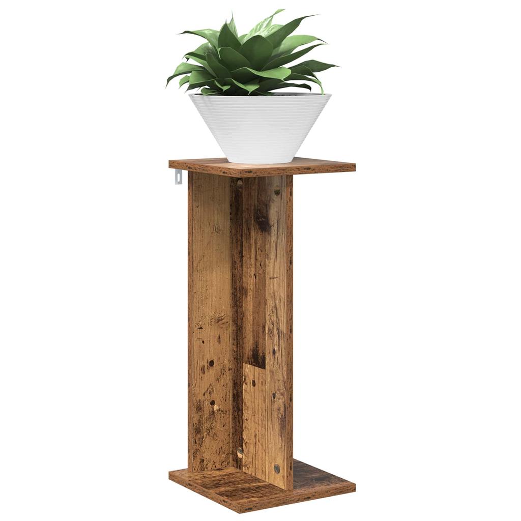 Plant Stand Rustic Wood Look 25 x 25.5 x 60.5 cm Engineered Wood
