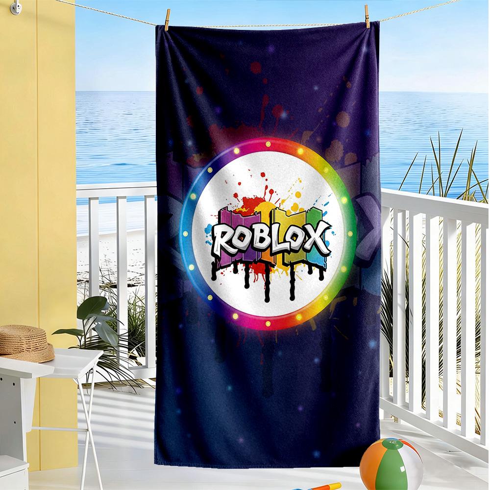 Asciugamano da Spiaggia Roblox Alta Assorbenza & Asciugatura Rapida Confortevole Leggero Perfetto per Viaggiare Yoga Campeggio e Nuoto