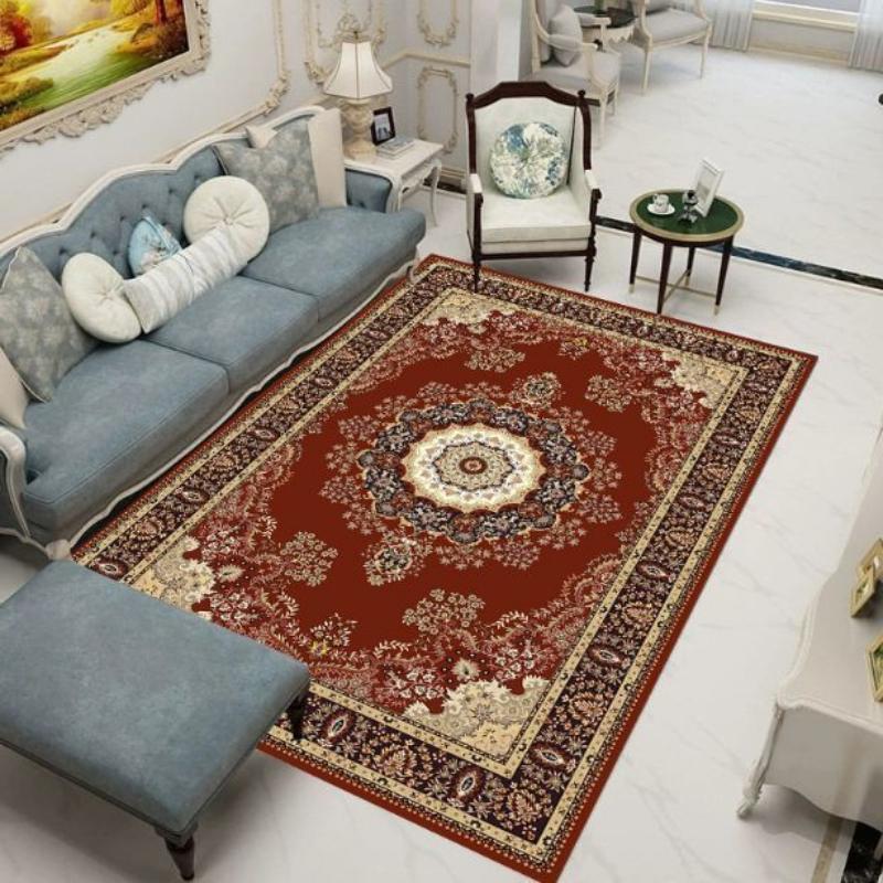 Retro Carpets for Living Room Persian Moroccan Decoration Home Carpet Large Area Rugs for Bedroom Lounge Rug Big Size 180x200