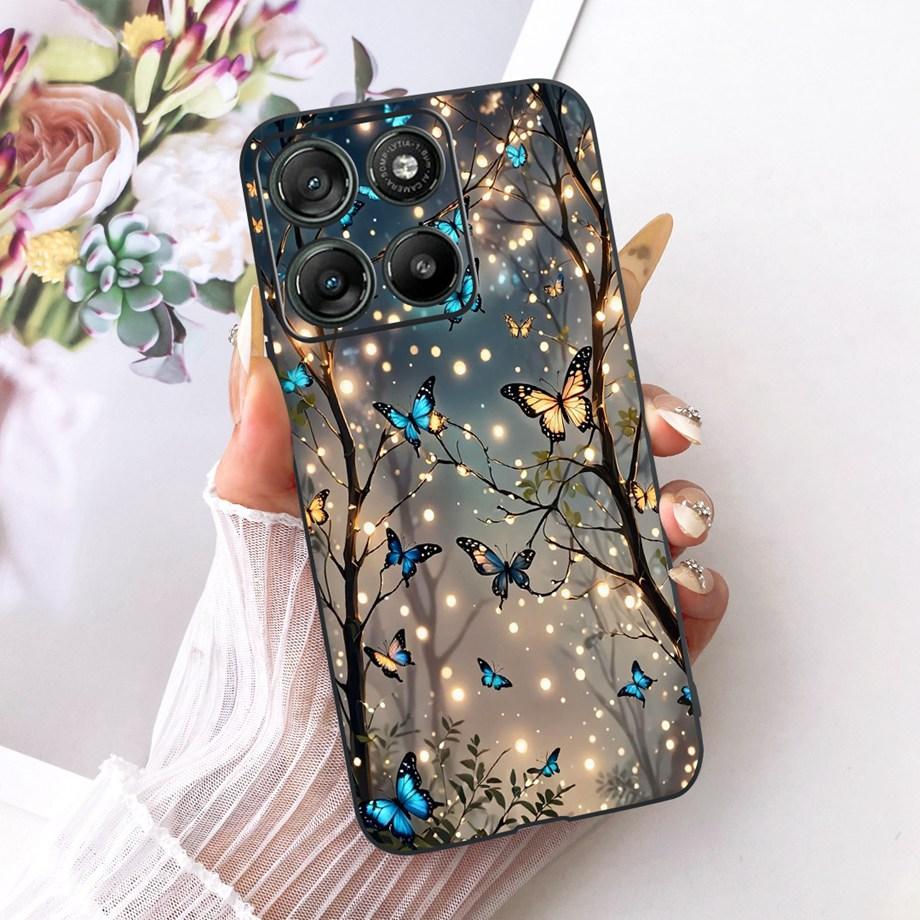 For Motorola Moto G67 Power G57 Power Phone Case Soft Silicone Cover Butterfly Dragon Cat Floral Design Capa Motorola G57 Funda