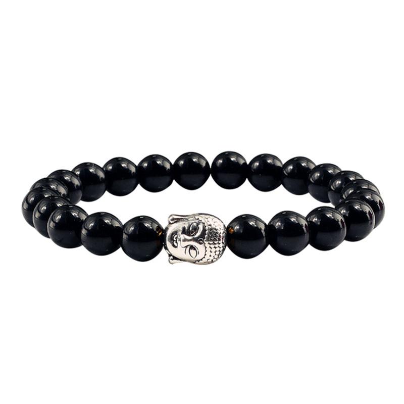 Volcanic Rock Buddha Beaded Bracelet for Women