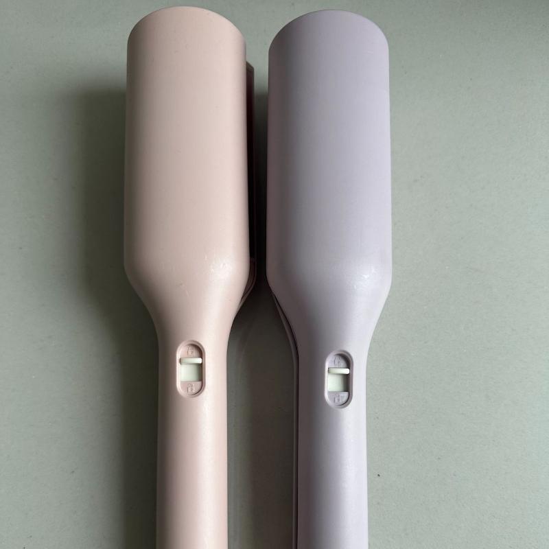 32mm Deep V French Egg Roll Stick Negative Ion Hair Care 15s Rapid Heating 4 Gears Adjustable Electric Hair Brushes Personal EU фиолетовый