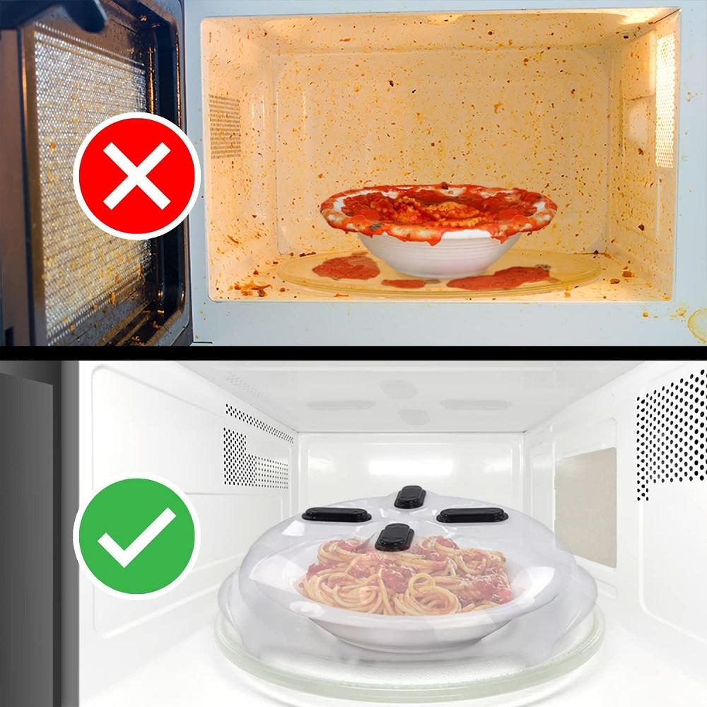 Magnetic Microwave Anti Splatter Cover Plate Guard Lid Guard Lid With Steam Vent