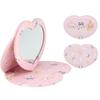 SHOBIDO - Chiikawa Heart Shaped Fabric Portable Mirror (Peach Series)