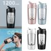 Electric Shaker Bottle 650ml Rechargeable Powerful with Powder Compartment for Smooth Protein Shakes Supplement Storage