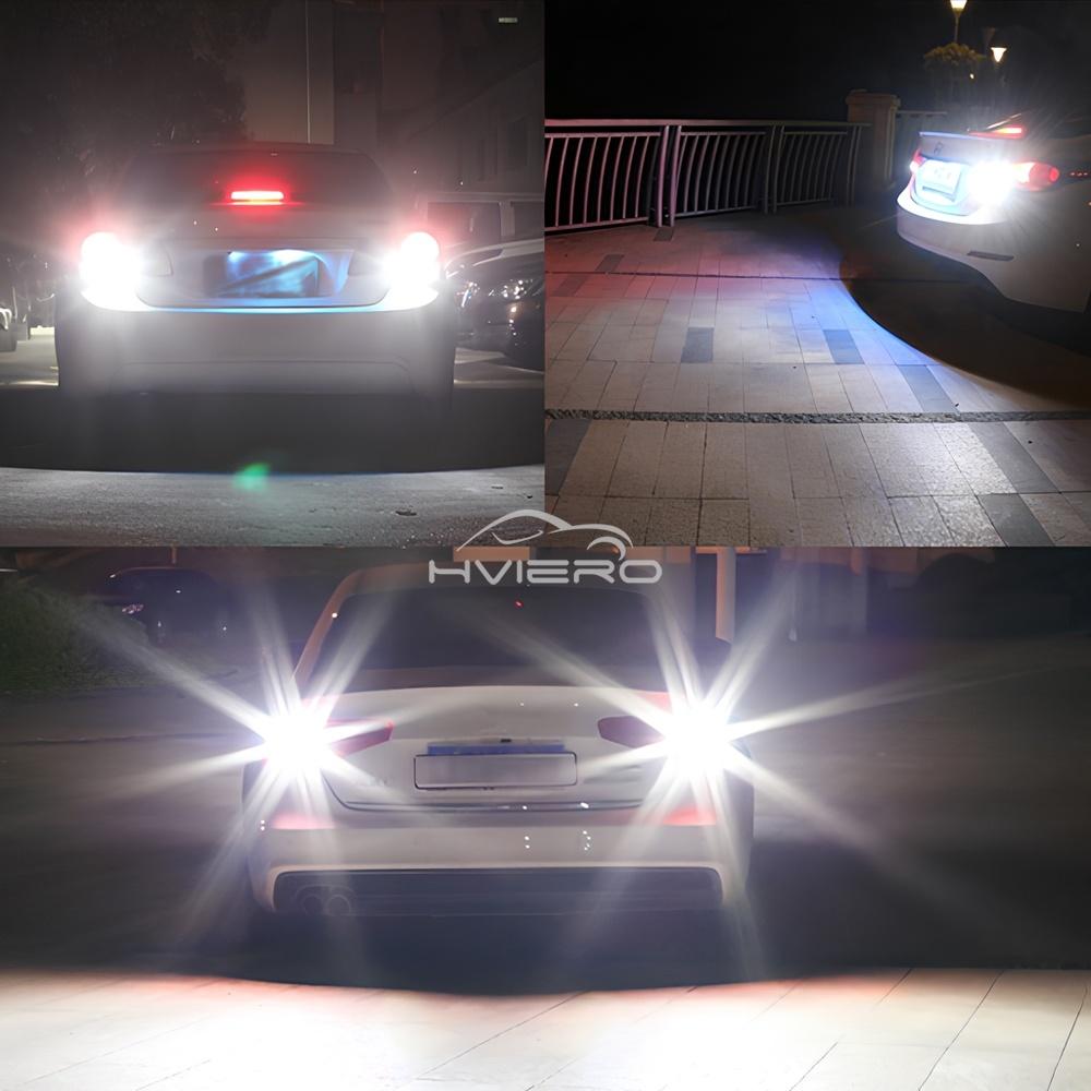 1/2/4/5/6x T15 W16W 4014 30/45SMD Car LED Bulb Trunk License Plate Lamp Ultra Bright Canbus Tail Reverse Brake Turn Signal Light