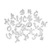 50pcs Stainless Steel Cursive Font 26 Letter Pendant Alphabet Charms Necklace Pendant DIY Jewelry Bracelet Making Earrings Craft