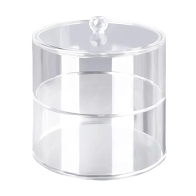 Acrylic Belt Organizer 2 Tiers Transparent 5.5in Diameter Strong Light Belt Display Case