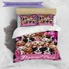 3PC Custom Name Puppy Party Pink Bedding Set Printed  Bedding Set Duvet Cover Closure Includes 1 Duvet Cover & 211 Pillowcases for Bedroom