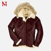Moda męska Płaszcze z kapturem ze sztucznego futra Winter Warm Plus Velvet Gruba kurtka lokomotywa