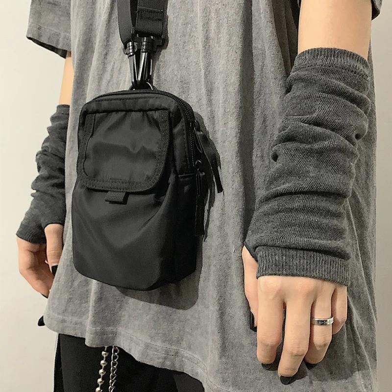 Long Fingerless Gloves Black Punk Cuff for Women Gothic Lolita Girls Men Hip-hop Glove Elbow Stretch Winter Arm Warmer Mitten