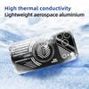 For iPhone 17 Pro Magnetic Case Aluminium Alloy+PC+TPU Hollow Heat Dissipation Phone Cover