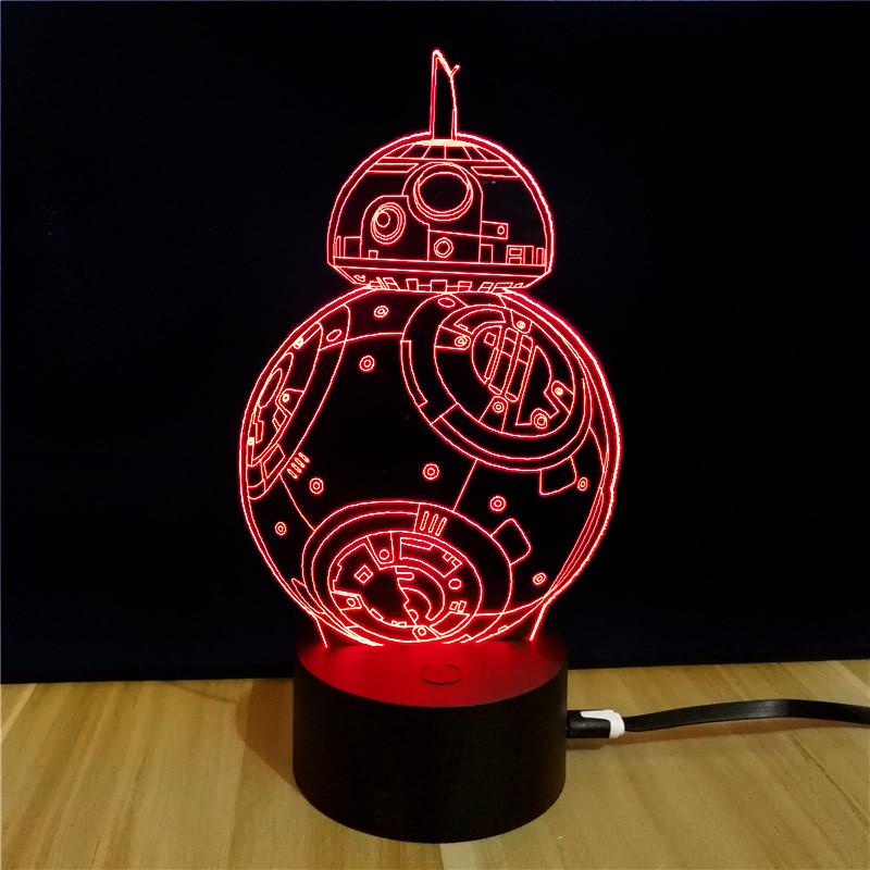 3d Night Element Light Led Lamp Bedroom Decoration Creativity Gift