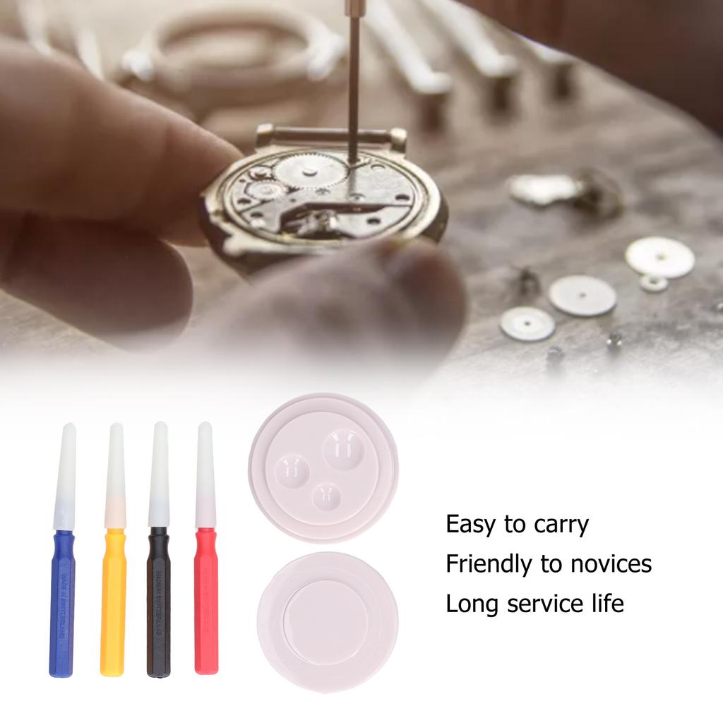 Watch Oil Cup Pin Set Simple Operation Compact Size Portable Watch Oiler Pen Repair Maintenance Kit