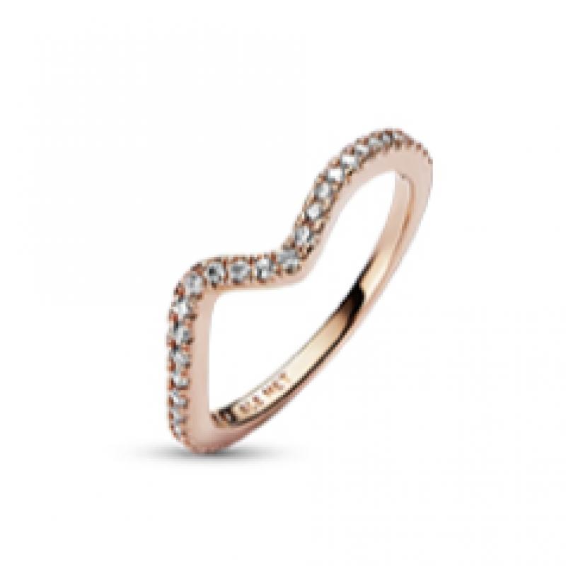 Pandora Sparkling Wave Ring 182539c01