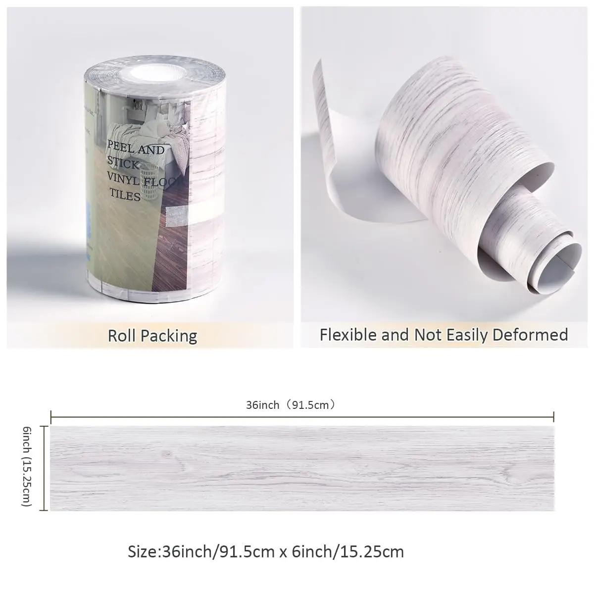 

Напольная плитка Peel and Stick, 10 шт., 15 кв. футов, самоклеящиеся виниловые планки, самоклеящиеся водостойкие напольные плитки с имитацией древесного зерна 1PCS 35inx6in