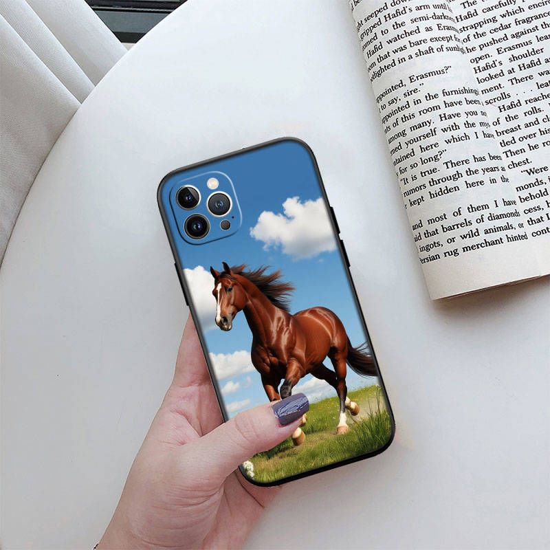 

JO23 Fine Horse Phone Case for Motorola Edge 50 40 30 Pro NEO Ultra Fusion Lite Plus G04 G04S G05 G15 G14 G24 G34 G35 G45 G54 G52 E32 Moto G35 5G кукурудзяний