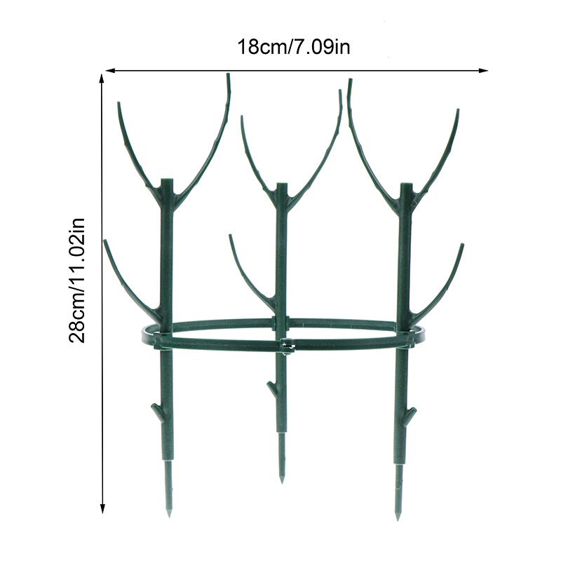 Plant Support Pile Plastic Semicircle Climbing Vines Stake Bonsai Flower Stand Cage Garden Plant Grow Fixing Rod Rack