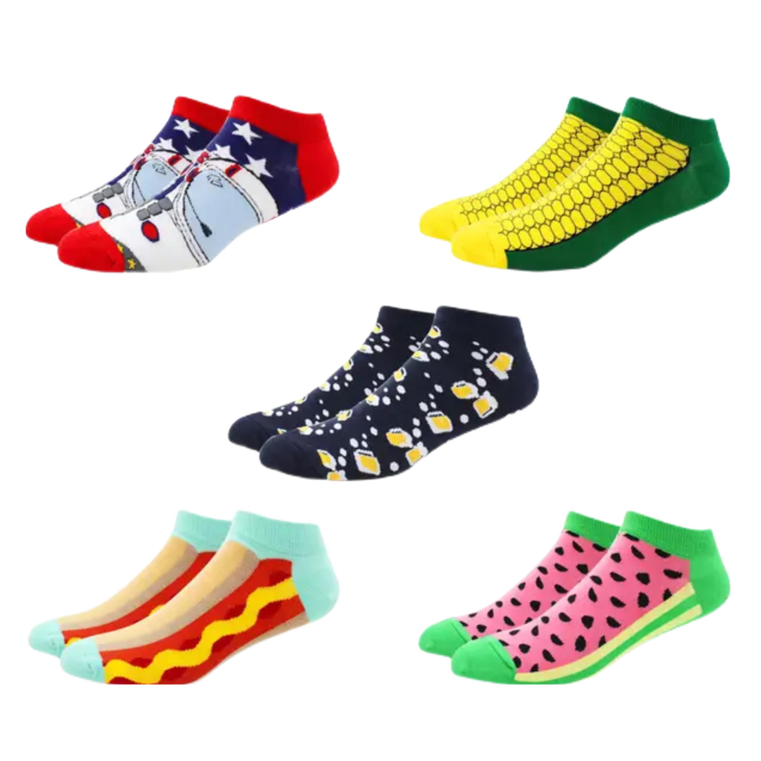 

5 пар новинка мода красочные повседневные короткие носки лодыжки Harajuku сетка пространство хлопок счастливые смешные женские мужские носки размер EU39-46
