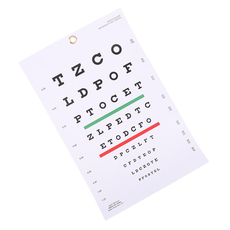 Premium Snellen Oogkaart Wandkaart Plastic Waterdicht Snellen Kaarten Voor Oogtest Examens