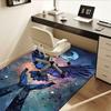 Office Carpet Chair Mat: Large Size, Decorative Raven Design for Home Décor, Suitable for Bedroom, L