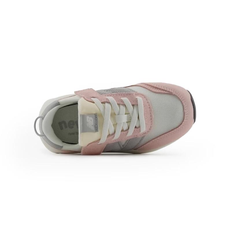 New Balance 370 Fabric Comfortable Versatile Durable Toddler Shoes Baby Shoes Gray Pink NW370AK