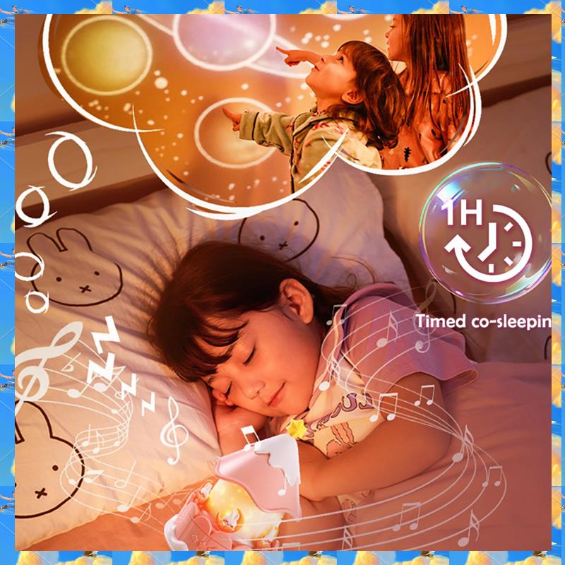 FTS Star Galaxy Projector Night Light For Kids 360° Rotating Baby Ceiling Projector With Dimmable Light For Bedroom