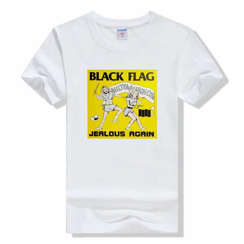 Black Flag T-shirt fashion Punk Rock Band Henry Rollins Tshirt Summer O-Neck Short Sleeve tops t shirt