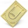 U Shaped Necklace Beading Jewelry Organizer Jewelry Making Tray Tool Yellow