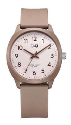 Citizen Q&Q Q&Q Watch, 10 ATM Water Resistant, Lightweight, Easy-to-Read Dial, Simple Design, V52A-503VK, Brown