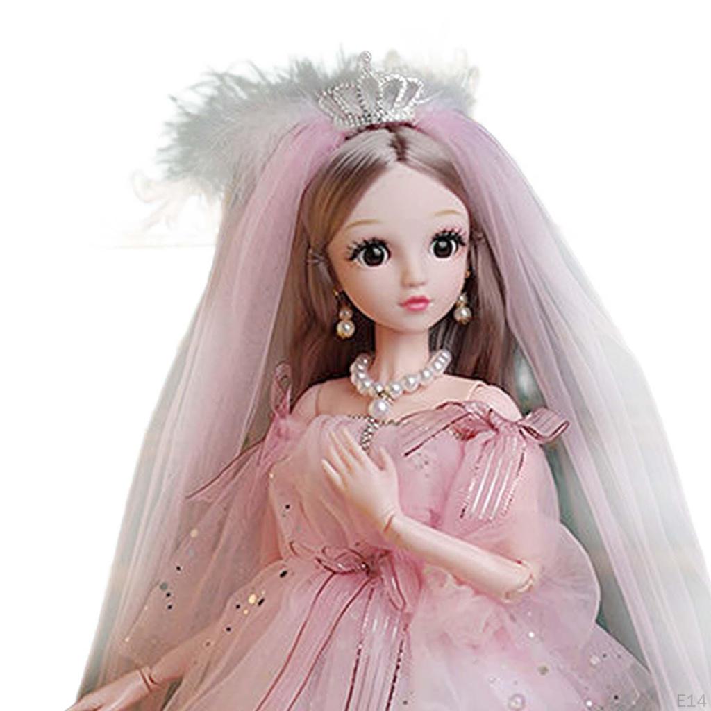 24 inch Ball Jointed Doll Princess with Clothes and Accessories Fashion BJD Dolls for Kids