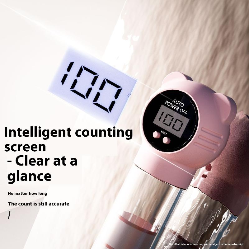 1Pc With Counter Counter Breathing Exercise Device Skin Improve Feature Adjustable Resistance Deep Breathing Dumbbell