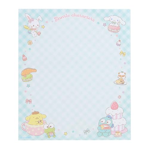 Sanrio 493945 Charakter Briefpapier Set Sanrio Charaktere Verpackung: Ca.. Breite 6,3 x Tiefe 0,3 x Höhe 8,7 Zoll (16 x 0,8 x 22 cm)