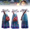 2022 New Arrival Magical House Isabelle Series Children's Princess Dress Cosplay Floral Pattern Ideal For Summer Spring And Autumn