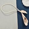 Bag Pendant Imitation Leather Simulated Flower Design Adjustable Lanyard Crossbody Tote Bag Hanging Charm Car Interior Accessory
