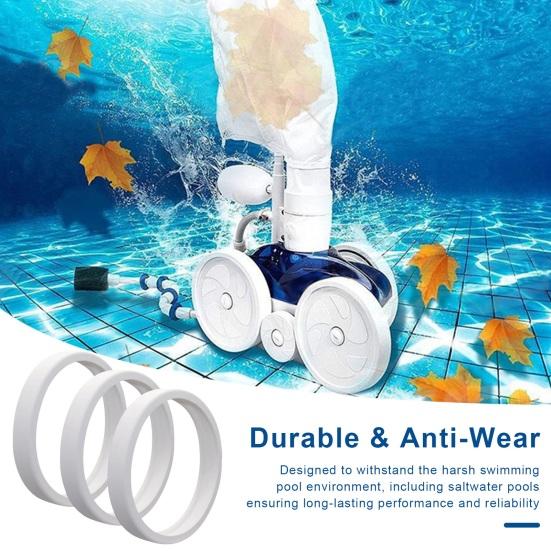 

3 шт. запасные части для шин для Polaris 180 280 360 380C10 идеально подходят, хорошая прочность, сверхмощные резиновые бассейны, аксессуар для спа-робота