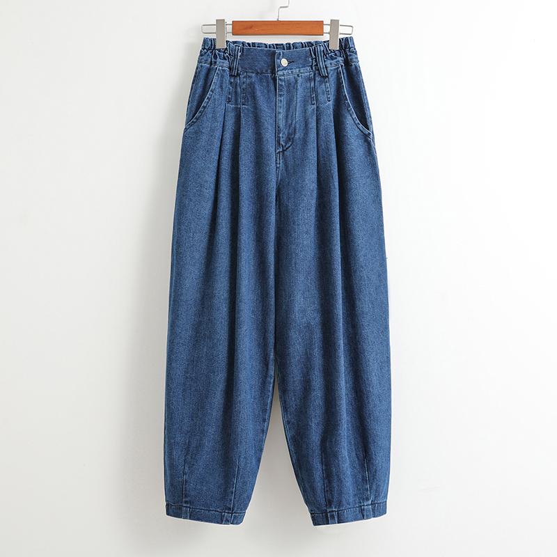 

Женские джинсы больших размеров, джинсовые брюки, женские эластичные базовые синие брюки с высокой талией, модные брюки оверсайз, новые брюки large size 5XL темно-синий