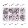 HX6F 6/8 Styles Wing Beads Angel Wing Charm Alloy Spacer Bead Antique Silver Color