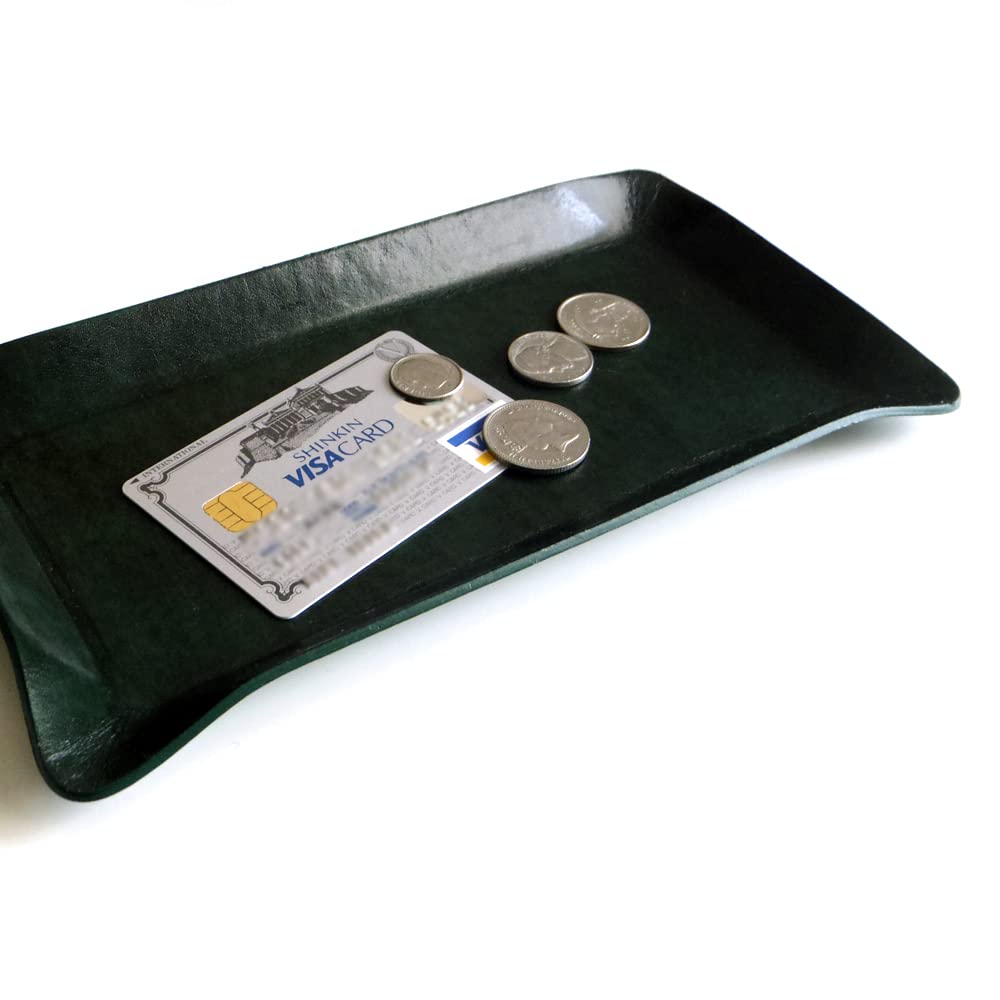 recycled leather cash register coin cash coin cashier small item holder embossed Maintenance-free tray, tray, tray, tray, tray, (crocodile black)