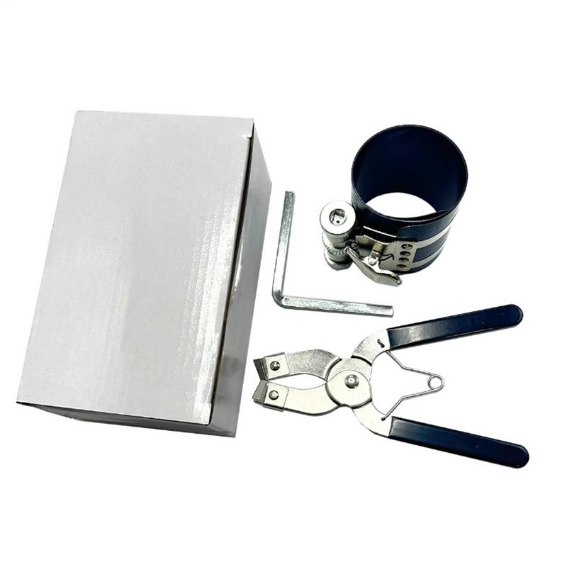 Piston Ring Compressor Tool Piston Ring Installation Tool Adjustable Sizes Car Engine Maintenance Supplies For Truck Vehicle RV