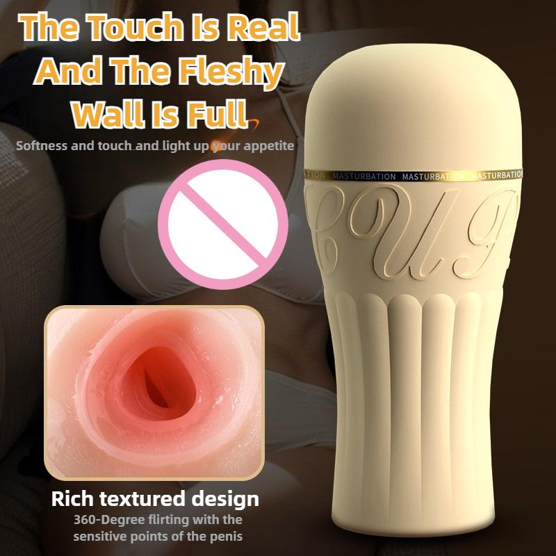 Male Sucking Masturbation Cup Soft Pussy Tight Vagina Adult Oral Sex Training Vacuum Pocket Cup Men's Sex Toy