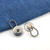 2/6 Pcs 10mm Metal Collar Buttons Extenders Elastic Button Extender Neck Extenders for Women & Men Jeans Skirt Shirt Dress Coat